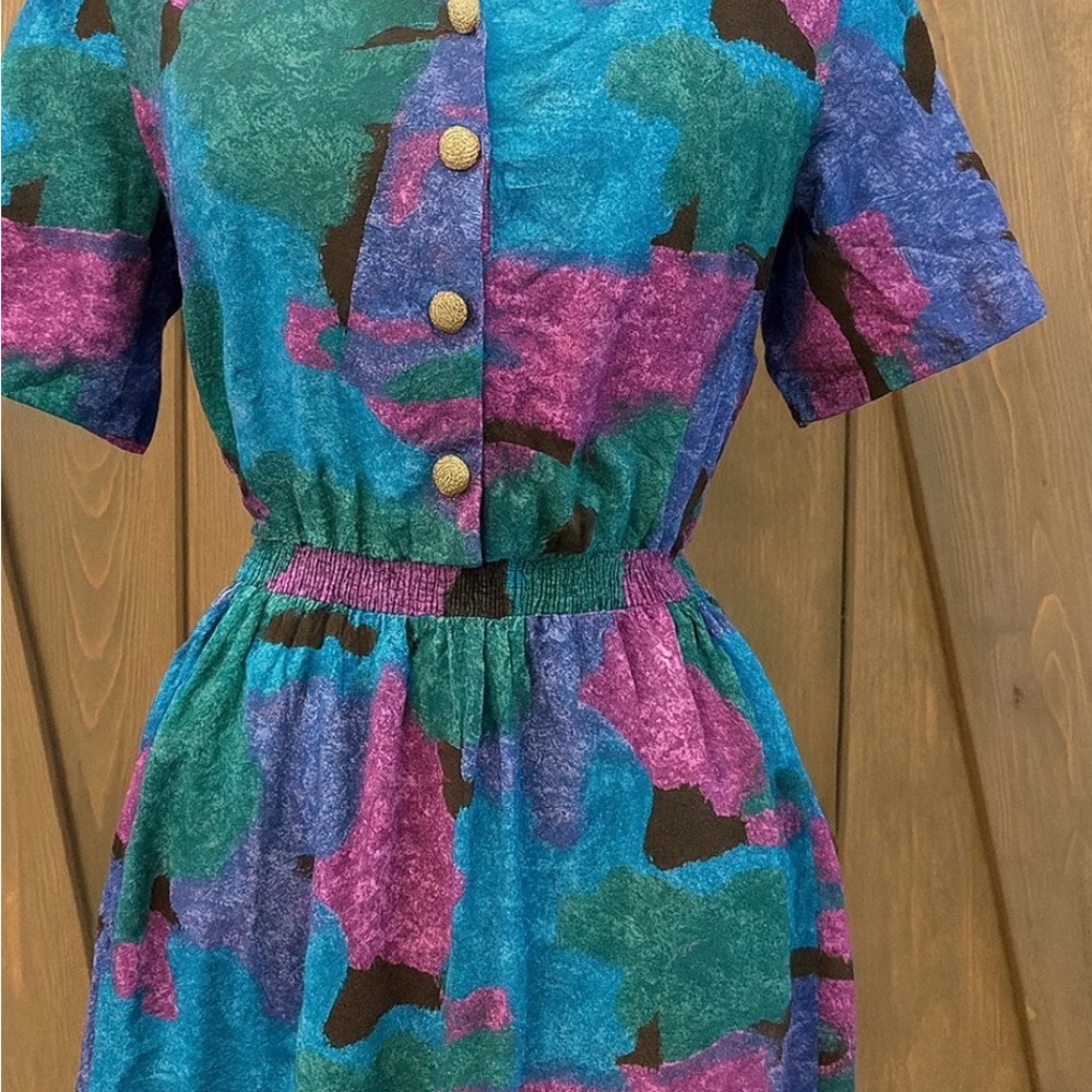 1980’s Michele Leslie Romper with Gold Accents
